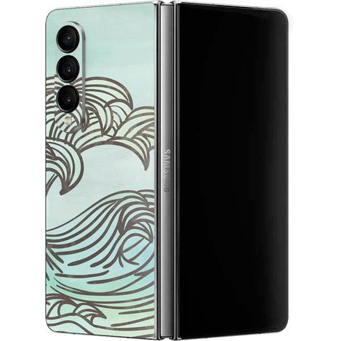 California Big Wave Galaxy Z Fold4 5G Skin